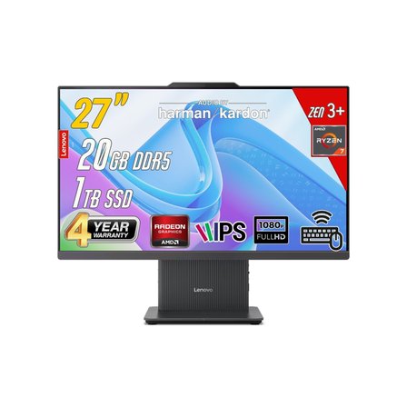 Lenovo Ideacentre 27ARR9 Amd Ryzen 7-7735HS 20GB 512GB 27 Fhd Freedos Siyah All In One Bilgisayar