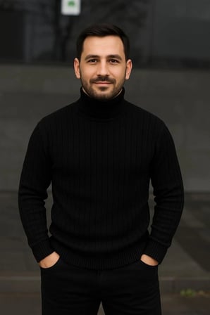 Erkek Fitilli Triko Kazak 3lÜ Set Beyaz Bordo Siyah Regular Balıkcı Yaka Tam Boğazlı Triko Seti Modeli Kazak