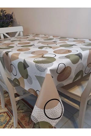 Elyaflı PVC Masa Örtüsü – Modern, Dayanıklı, Silinebilir ve Şık Görünüm