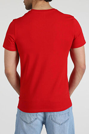 Adam Boxes V Yaka T-shirt Neo-Alpes - Kırmızı