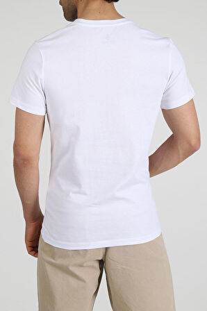 Adam Boxes V Yaka T-shirt Neo-Alpes - Beyaz