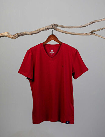 Adam Boxes V Yaka T-shirt Neo-Alpes - Bordo