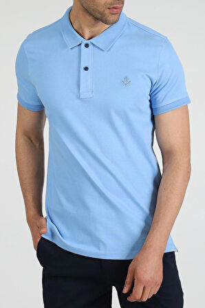 Adam Boxes Polo Yaka T-shirt Neo-Essential - Açık Mavi