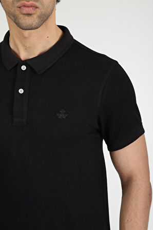 Adam Boxes Polo Yaka T-shirt Neo-Tune -Siyah