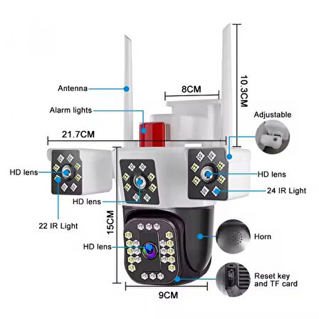 YS-24 PRO KAMERA  İP WİFİ DIŞ MEKAN
