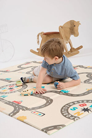 Çift Taraflı Oyun Matı-Oyun Halısı 140x200x1 cm