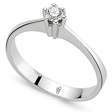 0.20 Ct Tektaş Pırlanta  Yüzük RM-0730