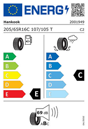 205/65 R16C 107/105T VanTRa LT RA18 Oto Yaz Lastiği (Üretim Yılı: 2024)