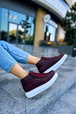 CH258 CBT Roma Kadın Bot BORDO