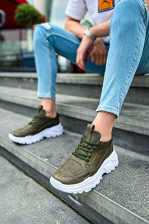 CH089 CBT Low Top Lace Up Erkek Ayakkabı HAKI