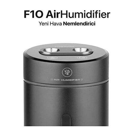 Summer H2o Humidifier 380 ml F10 Hava Nemlendiricisi Buhar Makinesi Ve Aroma Difüzörü - Siyah