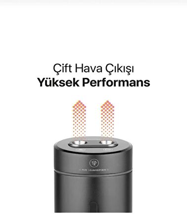 Summer H2o Humidifier 380 ml F10 Hava Nemlendiricisi Buhar Makinesi Ve Aroma Difüzörü - Siyah