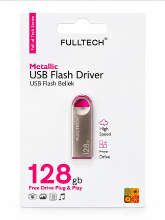 FD12 128 GB Metal USB Flash Bellek – Yüksek Hızlı Taşınabilir Metal Gövdeli Depolama (Tak ve Çalıştır)