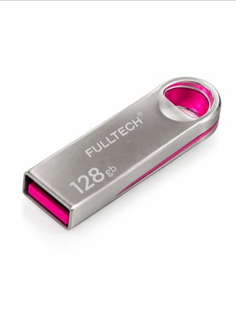 FD12 128 GB Metal USB Flash Bellek – Yüksek Hızlı Taşınabilir Metal Gövdeli Depolama (Tak ve Çalıştır)
