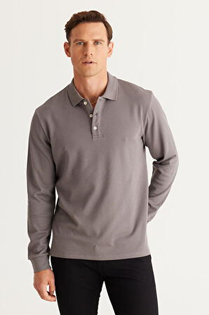 Slim Fit Dar Kesim Polo Yaka %100 Pamuk Tişört