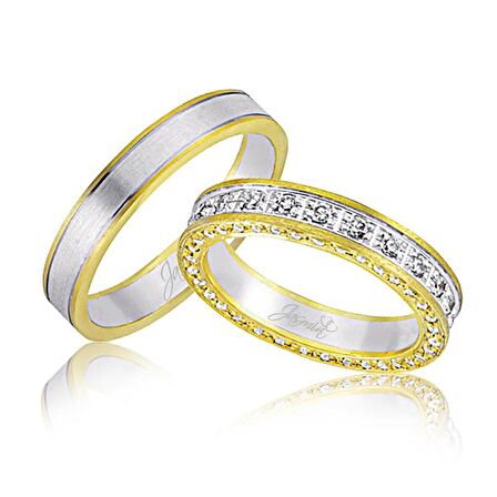 Tam Tur Model Altın Alyans 0205