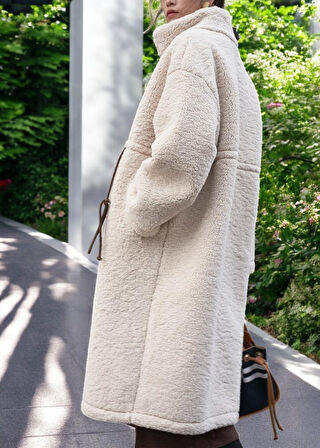 Kışlık Fermuarlı Peluş Ceket