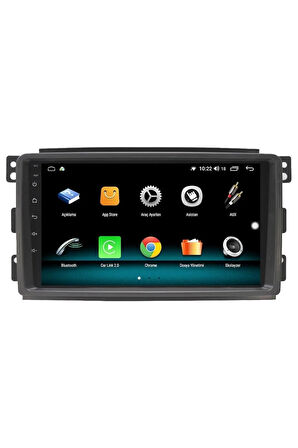 SMART FORTWO ANDROİD 10 MULTİMEDYA CARPLAY 2GB RAM + 32GB HDD NAVİGASYON EKRAN