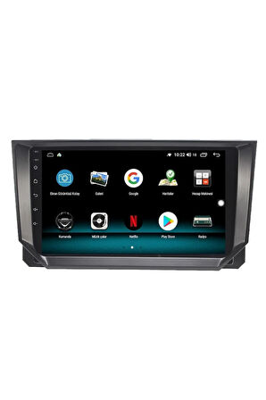 SEAT İBİZA ANDROİD 10 MULTİMEDYA CARPLAY 2GB RAM + 32GB HDD NAVİGASYON EKRAN