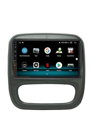 RENAULT TRAFİC ANDROİD 10 MULTİMEDYA CARPLAY 2GB RAM + 32GB HDD NAVİGASYON EKRAN