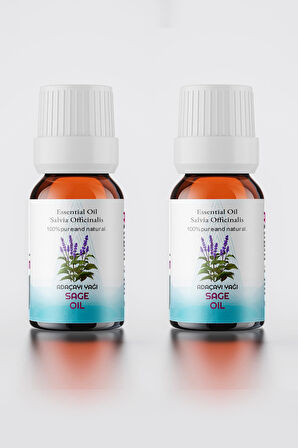 PROCLİS Adaçayı Yağı, %100 Doğal Sage Oil 2'li Set 10 ml