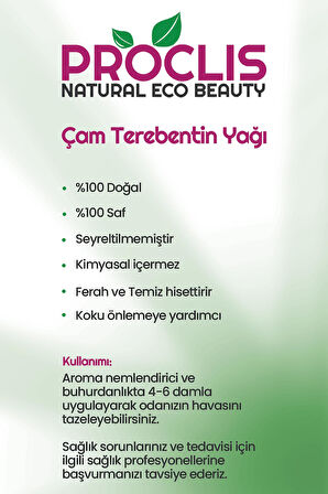 Çam Terebentin Uçucu Yağı %100 Saf 2li Set ( Pine Turpentine Oil ) 2x50 ml+Sprey Başlık