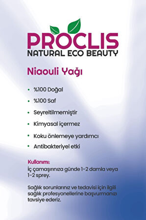 Nioli Uçucu Yağı %100 Doğal Seyreltilmemiş 3'lü Set ( Niaouli Essential Oil) 3x10 Ml