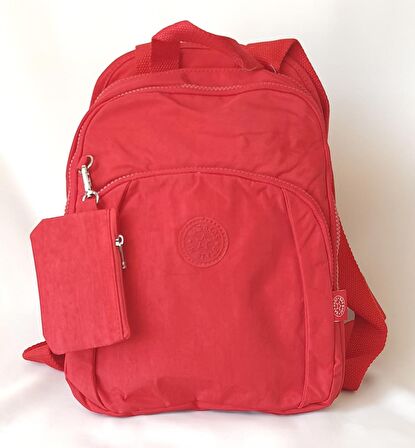 NS1014 Model Nas Bags Kırmızı Renk Su Geçirmez (Waterproof) Kumaş Sırt Çantası