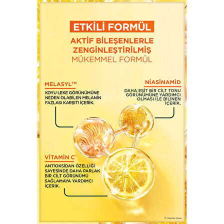 Garnier Vitamin C+ Süper Parlaklık Serumu (Niasinamid, Salisilik, Melasyl)