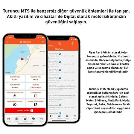 Turuncu Motosiklet Takip Cihazı 24 Aylık