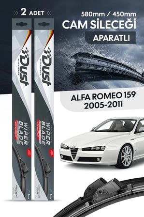 Alfa Romeo 159 2005-Sonrası Uyumlu Silecek Takımı 580MM/450MM S16