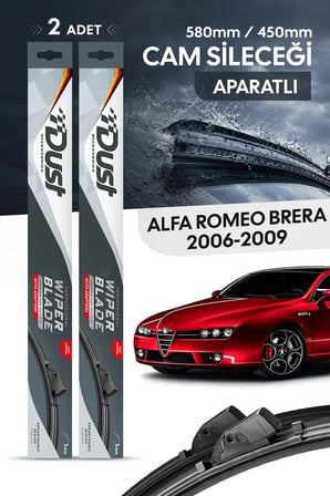 Alfa Romeo Brera 2006-Sonrası Uyumlu Silecek Takımı 580MM/450MM S16