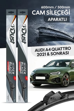 Audi A4 Quattro 2021-Sonrası Uyumlu Silecek Takımı 600MM/500MM S13