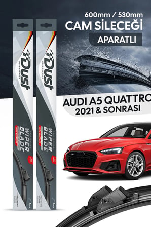Audi A5 Quattro 2021-Sonrası Uyumlu Silecek Takımı 600MM/530MM S13