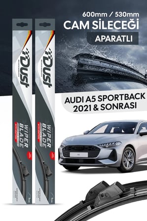 Audi A5 Sportback 2021-Sonrası Uyumlu Silecek Takımı 600MM/530MM S13