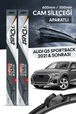 Audi Q5 Sportback 2021-Sonrası Uyumlu Silecek Takımı 600MM/500MM S13