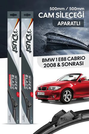 BMW 1 serisi(E88) Cabrio 2008-Sonrası Uyumlu Silecek Takımı 500MM/500MM S7
