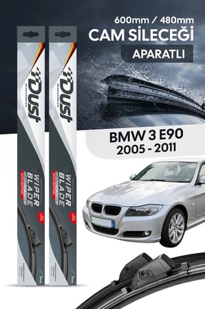BMW 3 serisi(E90) sedan 2005-2011 Uyumlu Silecek Takımı 600MM/480MM S16