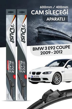 BMW 3 serisi(E92) coupe 2009-2012 Uyumlu Silecek Takımı 600MM/400MM S7