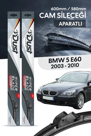 BMW 5 serisi (E60) sedan 2003-2010 Uyumlu Silecek Takımı 600MM/580MM S7