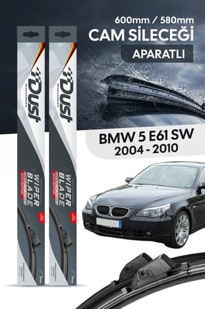 BMW 5 serisi (E61) SW 2004-2010 Uyumlu Silecek Takımı 600MM/580MM S7