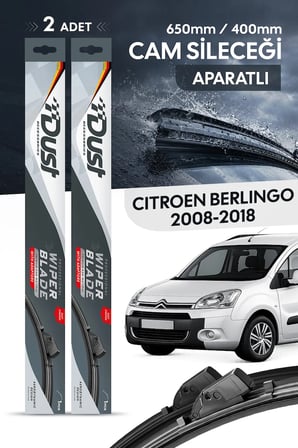 Citroen Berlingo 2008-2018 Uyumlu Silecek Takımı 650MM/400MM S11-L