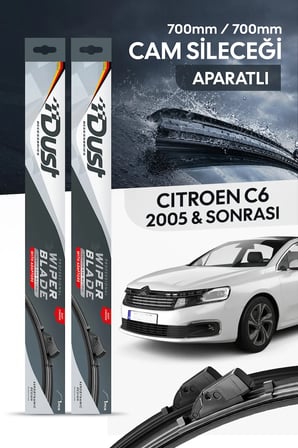Citroen C6 2005-Sonrası Uyumlu Silecek Takımı 700MM/700MM S16