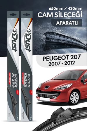 Peugeot 207 2007-2012 Uyumlu Silecek Takımı 650MM/430MM S16