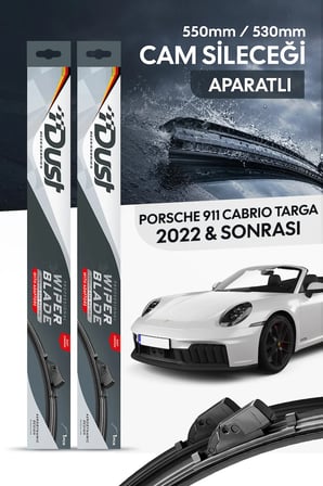 Porsche 911（Cabrio, targa） 2022-Sonrası Uyumlu Silecek Takımı 550MM/530MM S13