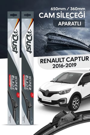 Renault Captur 2016-2019 Uyumlu Silecek Takımı 650MM/360MM S19
