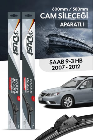 Saab 9-3 hatchback 2007-2012 Uyumlu Silecek Takımı 600MM/580MM S7