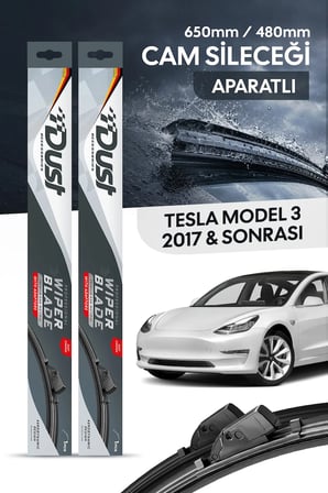 Tesla Model 3 2017-Sonrası Uyumlu Silecek Takımı 650MM/480MM S13