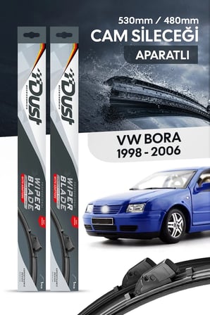 Volkswagen Bora 1998-2006 Uyumlu Silecek Takımı 530MM/480MM S16