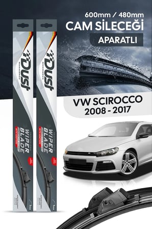 Volkswagen Scirocco 2008-2017 Uyumlu Silecek Takımı 600MM/480MM S11-L